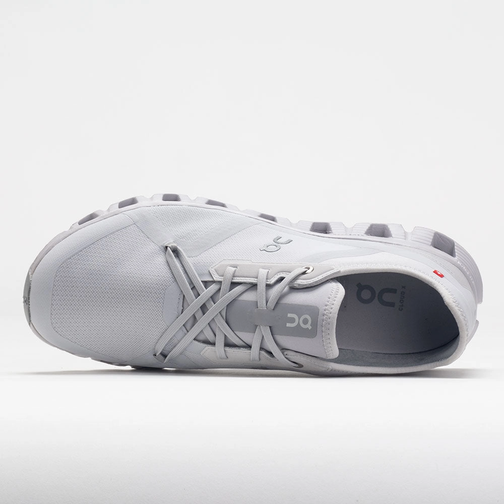 On Cloud X 3 AD Men's  Glacier/Alloy All terrain running in a cave area shoes