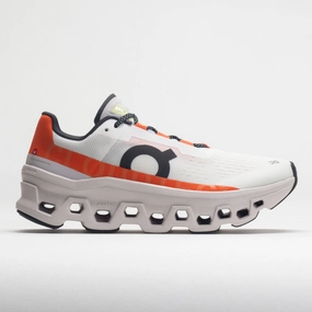 On Cloudmonster Men's  Undyed White/Flame court players' shoes