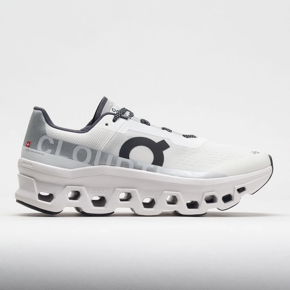 narrow - fit running option On Cloudmonster Men's  Undyed White/White