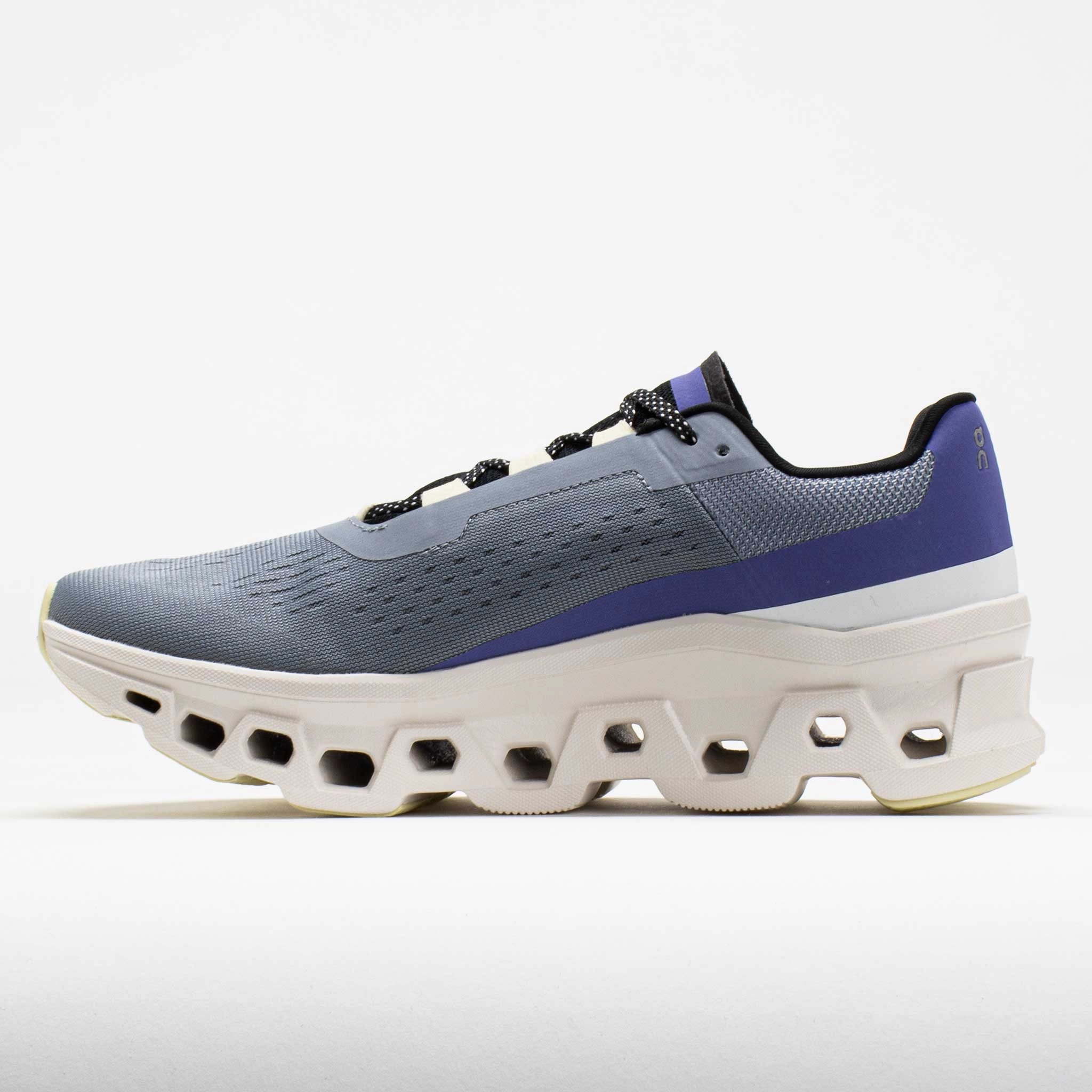 sunny day running shoe condition On Cloudmonster Women's  Mist/Blueberry