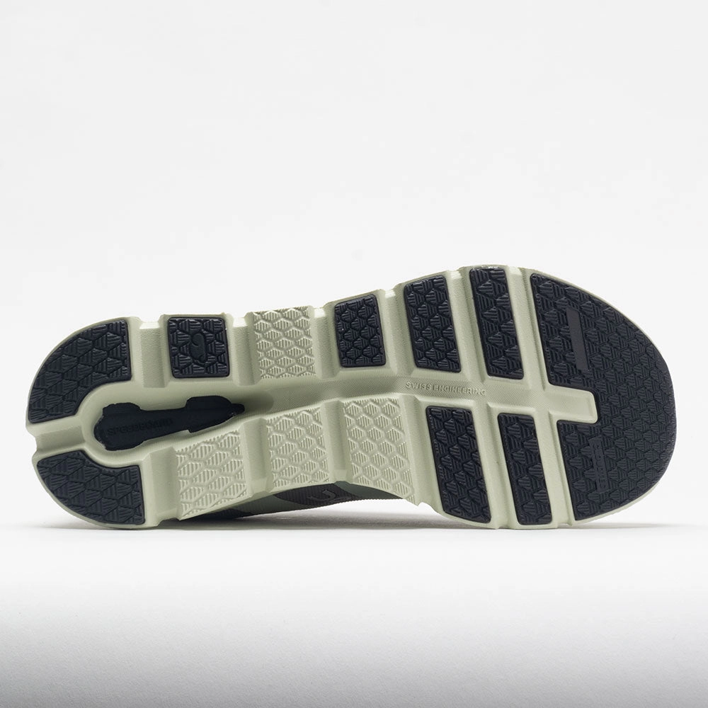 On Cloudrunner Women's  Frost/Aloe running in a state park shoes sand