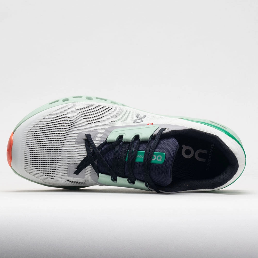 On Cloudstratus Men's  Undyed White/Creek Speed Edge