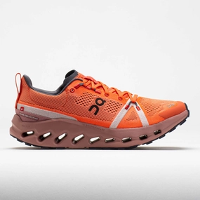 On Cloudsurfer Trail Men's  Flame/Dustrose rigid - upper - feature shoes