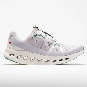 Narrow - footed cushioned leather shoes On Cloudsurfer Women's  Pearl/Ivory