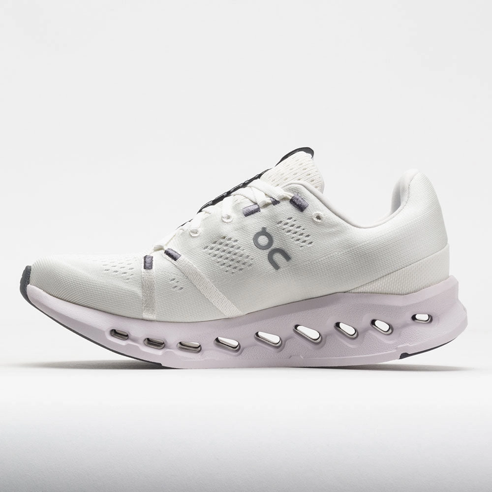 padded - tongue - softness shoes foam - filled - feature shoes On Cloudsurfer Women's  White/Frost