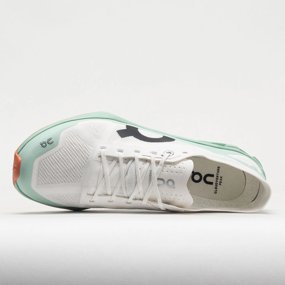 On Cloudventure Peak 3 Men's  Undyed White running in a sidewalk area shoes