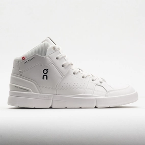 On The Roger Clubhouse Mid Women's  All White Soft Footbed