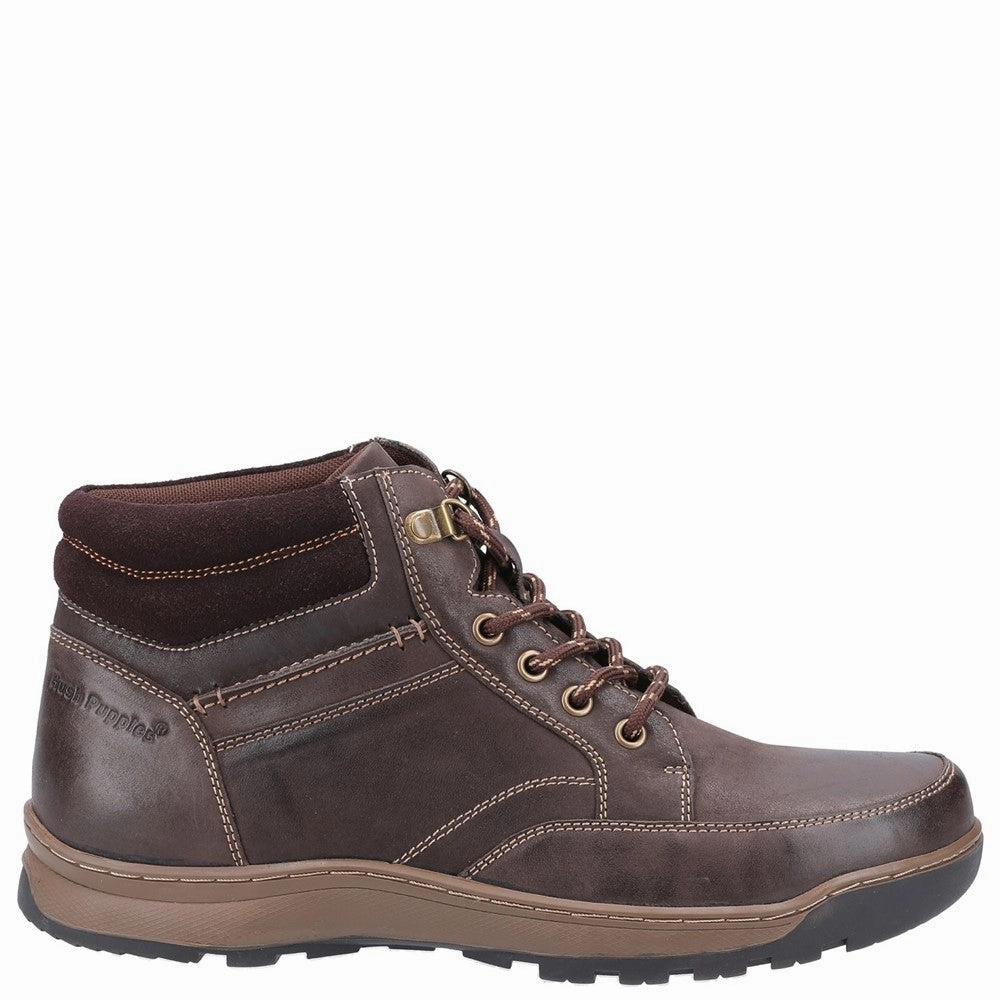 Hush Puppies Grover Lace Boots Sand Hike Everyday Wear