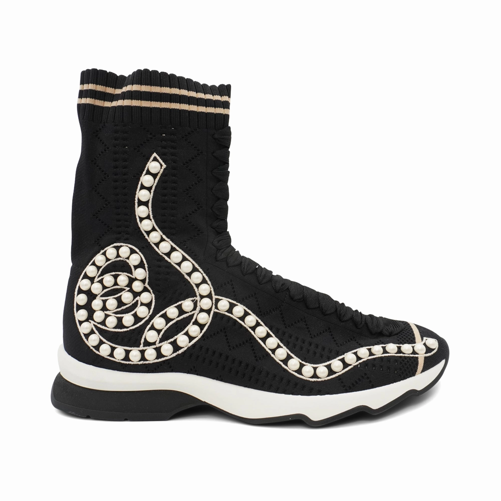 Easy Flex Fendi 'Rockoko' Sock Sneakers - Women's 41