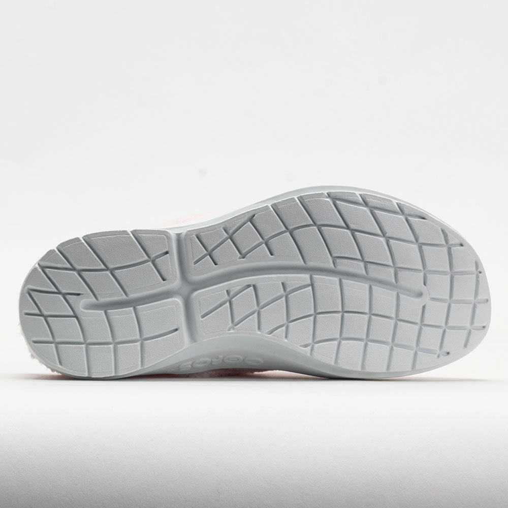 OOFOS OOcoozie Mule Women's  Pink running in a channel area shoes