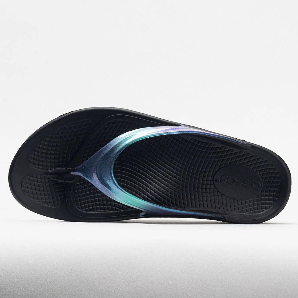 OOFOS OOlala Luxe Women's  Black/Atlantis calorie - burning Performance - proven