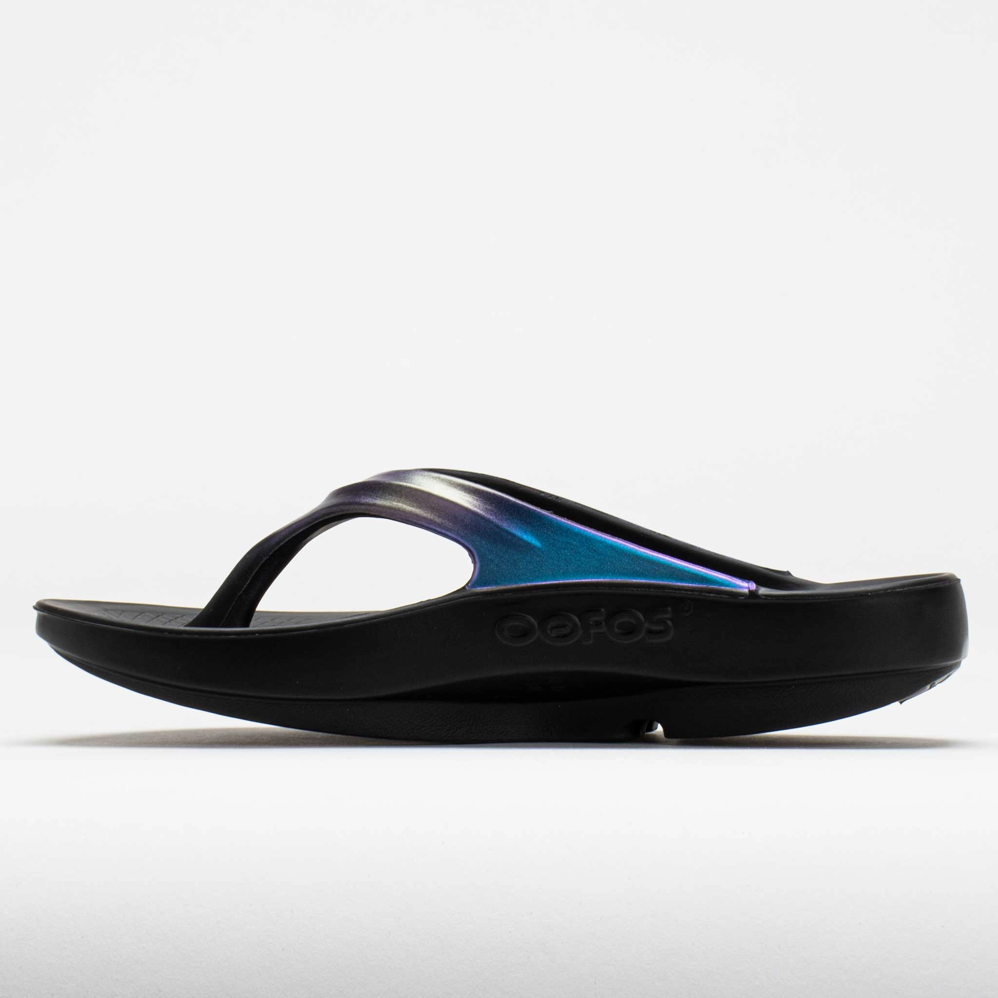 memory foam shoes OOFOS OOlala Luxe Women's  Midnight Spectre