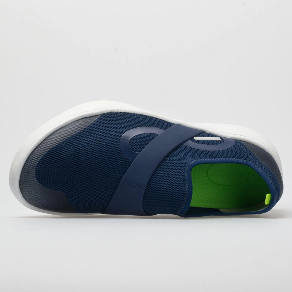 Cloudy Weather Running OOFOS OOmg Low Men's  White/Navy
