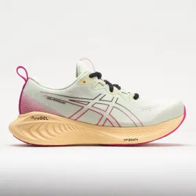 wide - fit comfort ASICS GEL-Cumulus 25 Women's  Whisper Green/Pink Rave