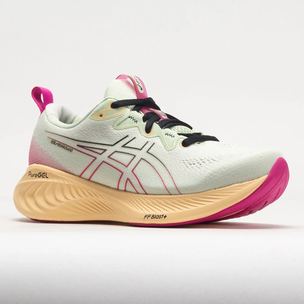 ASICS GEL-Cumulus 25 Women's  Whisper Green/Pink Rave loose fit shoes medium - performance shoe capacity