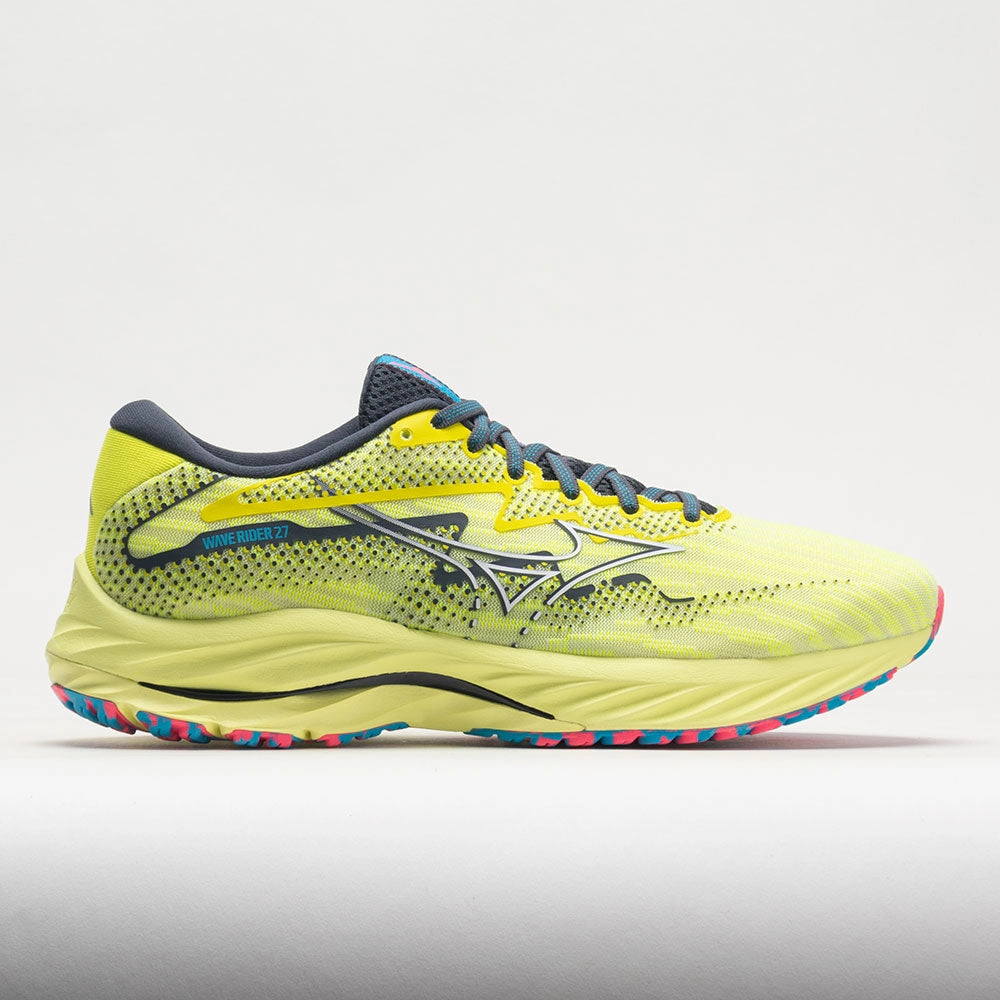 Mizuno Wave Rider 27 Mesh Men's  Luminous/White Regular Fit running for a sense of accomplishment