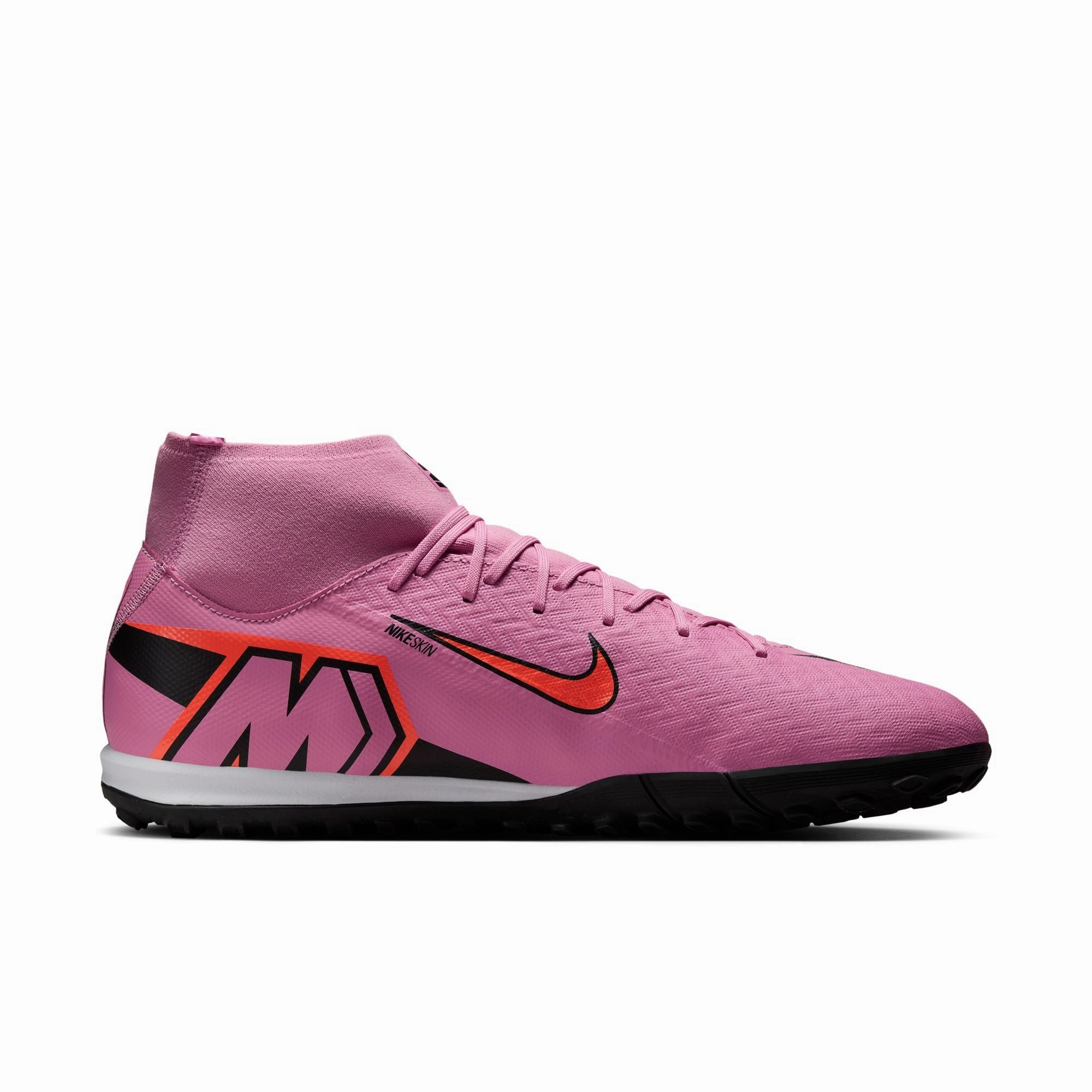 Breathable Liner Nike Air Zoom Mercurial Superfly 10 Academy TF Turf Soccer Shoes - Magic Flamingo/ Black Total Crimson