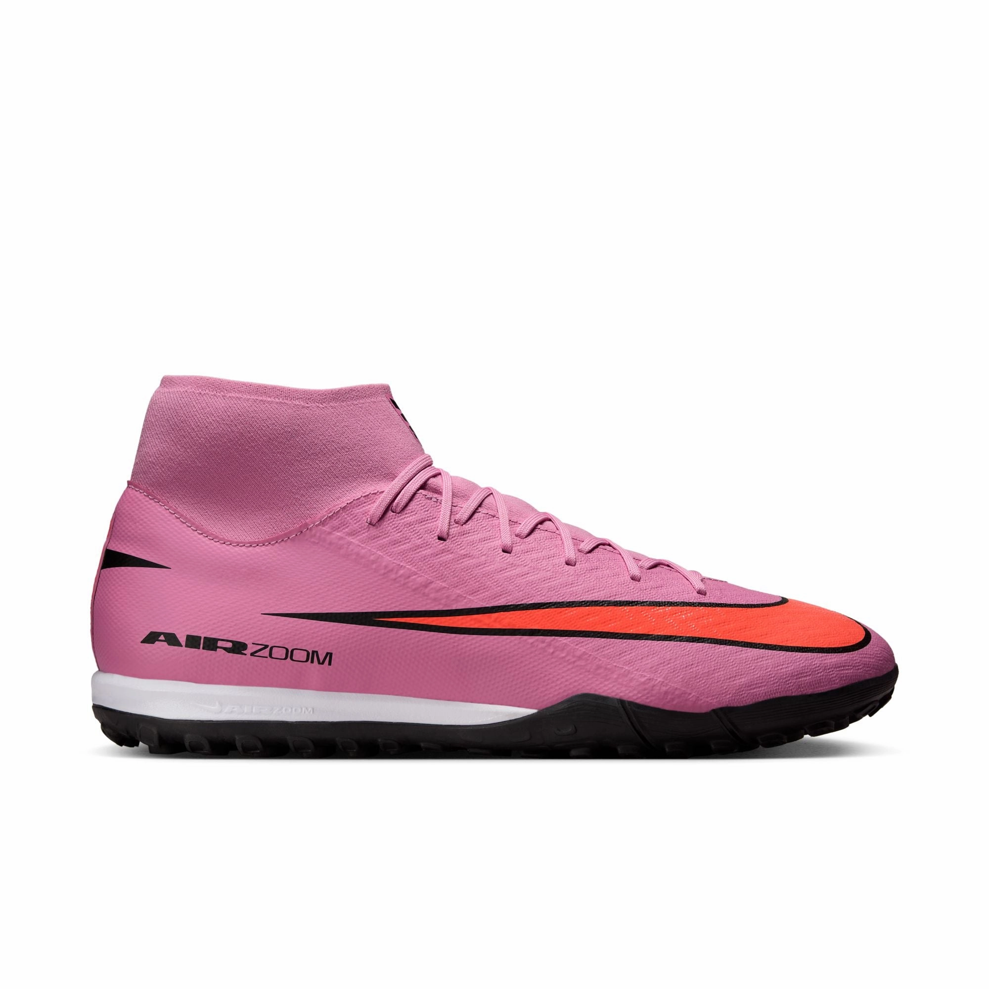 Communication Skills Nike Air Zoom Mercurial Superfly 10 Academy TF Turf Soccer Shoes - Magic Flamingo/ Black Total Crimson