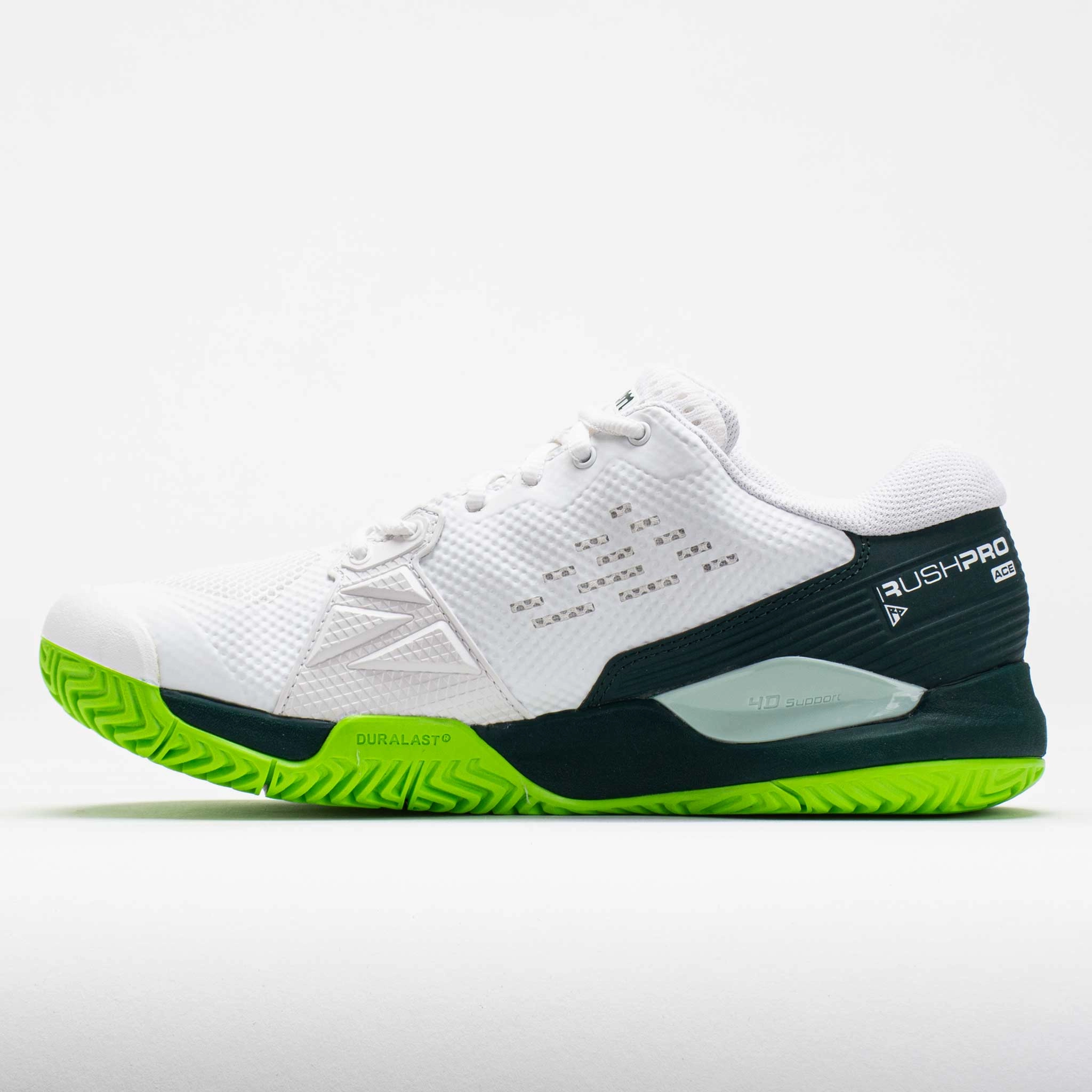 Wilson Rush Pro Ace Men's  White/Ponderosa/Jasmine Green Reflective Trim