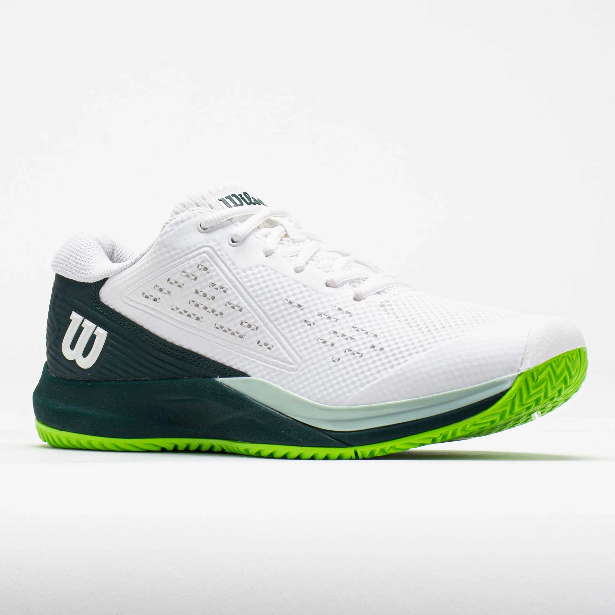 literary - event running option Reebok Workout Wilson Rush Pro Ace Men's  White/Ponderosa/Jasmine Green