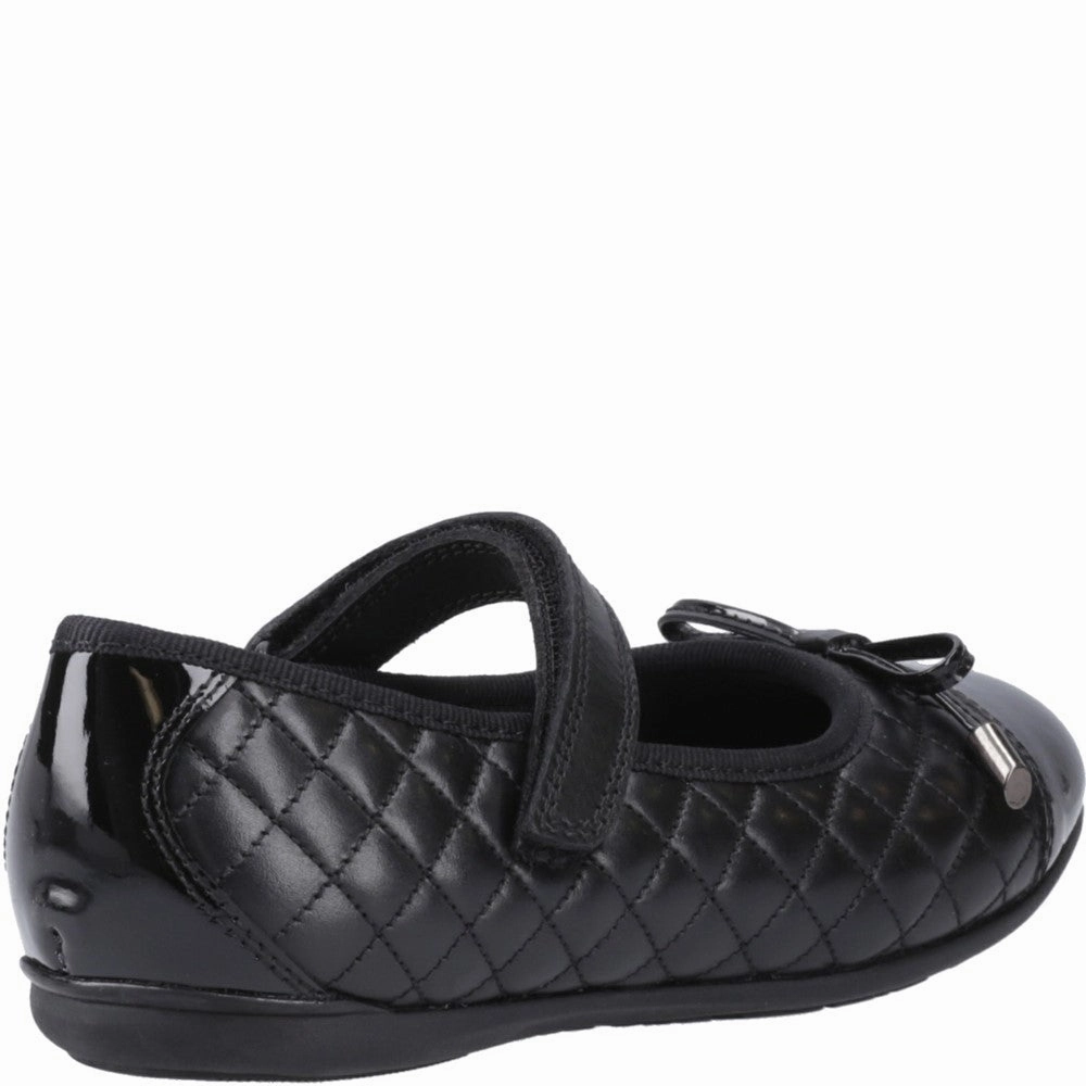 Hush Puppies Lottie Quilt Ballerina Senior School Shoes Season Ready Commuter Friendly