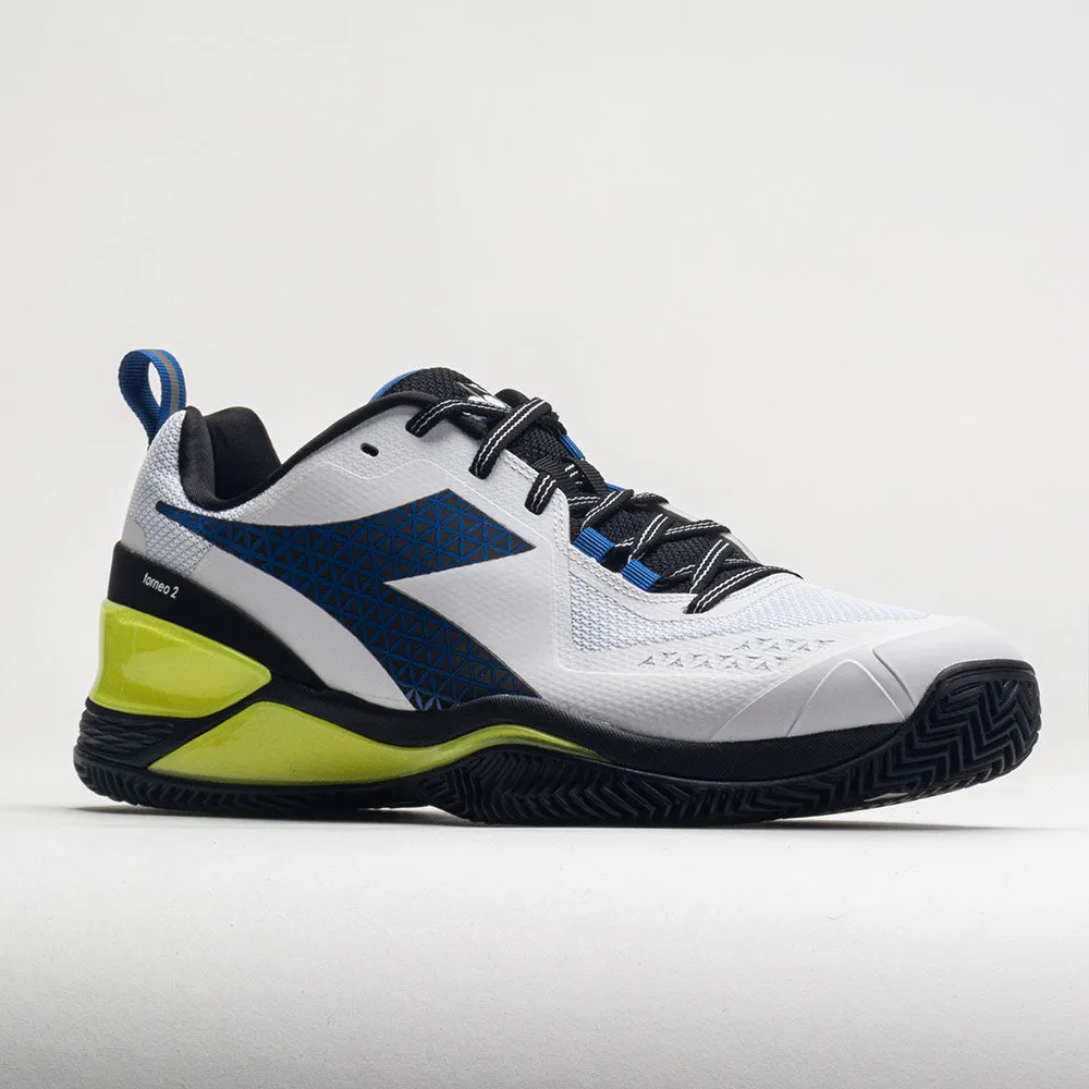 interval traditional shoes Diadora Blushield Torneo 2 Clay Men's  White/Deja Vu Blue/Black