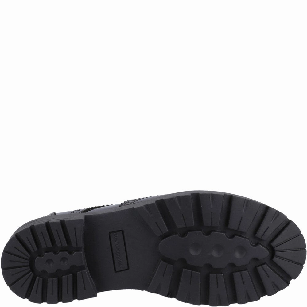 Hush Puppies Maxine Patent Junior School Shoes Day Tripper Tight Fit