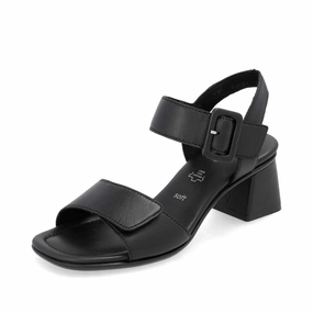 Wide Straps D1K51-00 Two Strap Heel Black