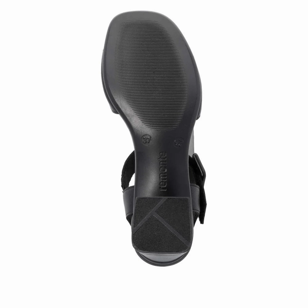 Outdoor Comfort Shoes Daily Ease D1K51-00 Two Strap Heel Black