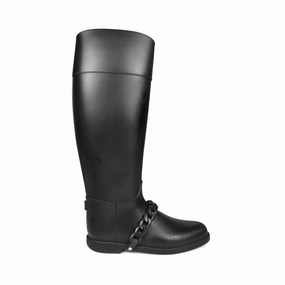 Construction Ready Comfort Straps Givenchy 'Eva Chain' Rain Boots - Women's 38