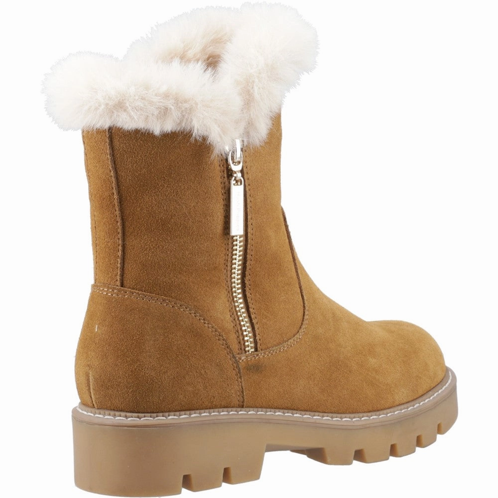 Hush Puppies Ambre Zip Boot Minimal Design LaceUp