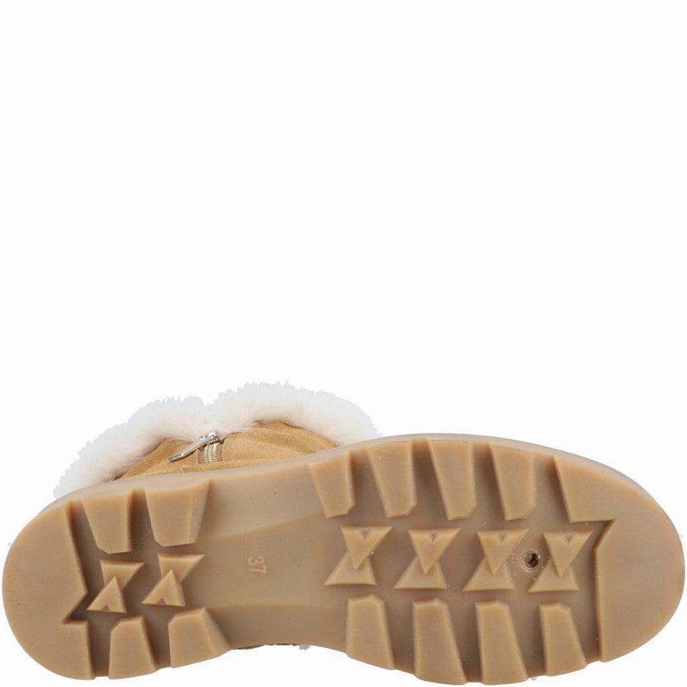 Hush Puppies Ambre Zip Boot suede upper