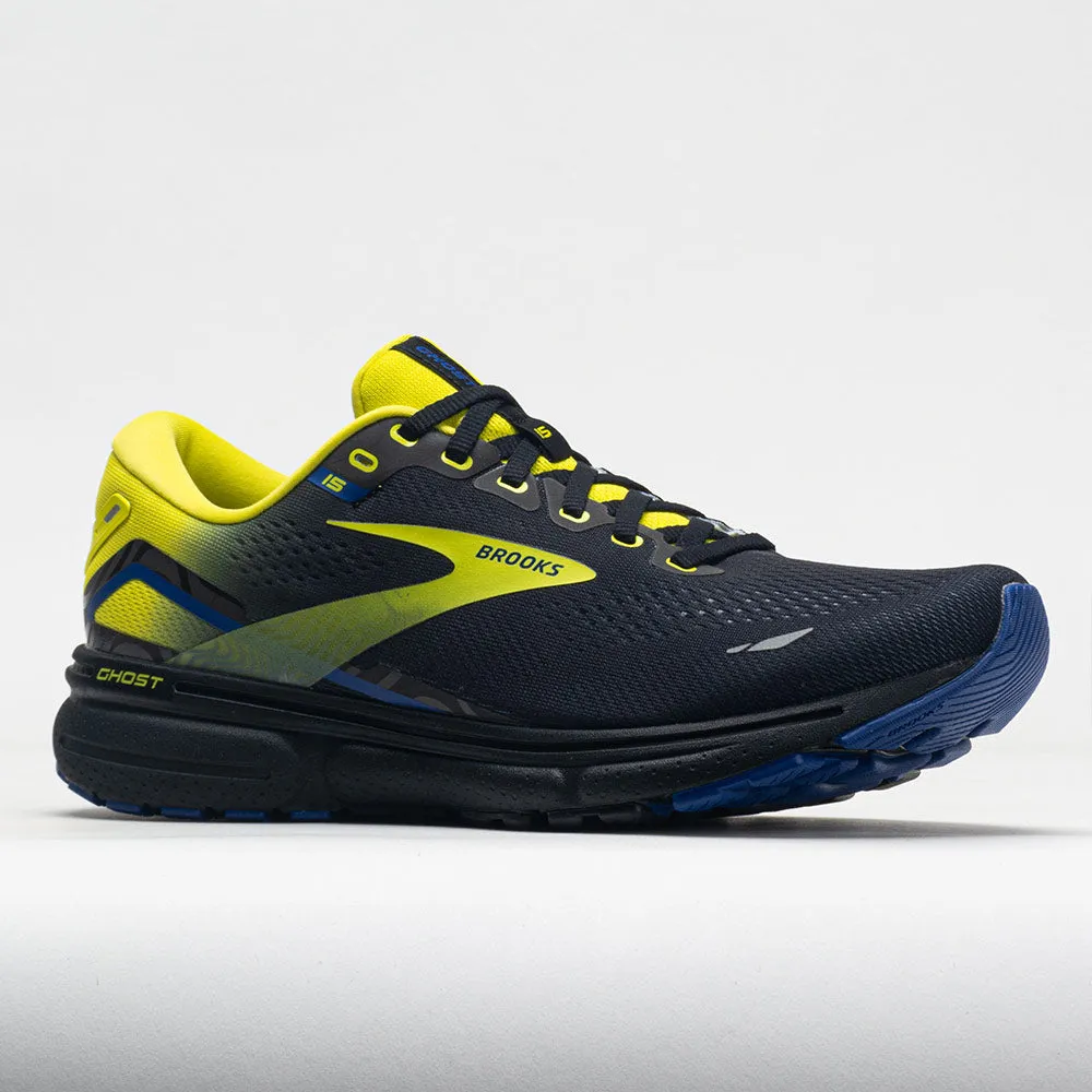 low - performance shoe potential Brooks Ghost 15 Men's  Black/Nightlife/Blue