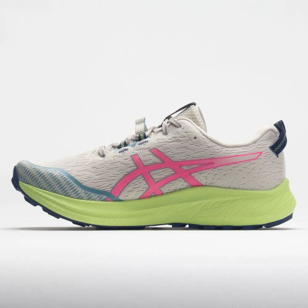 ASICS Fuji Lite 4 Women's  Birch/Hot Pink Wear   Resistant