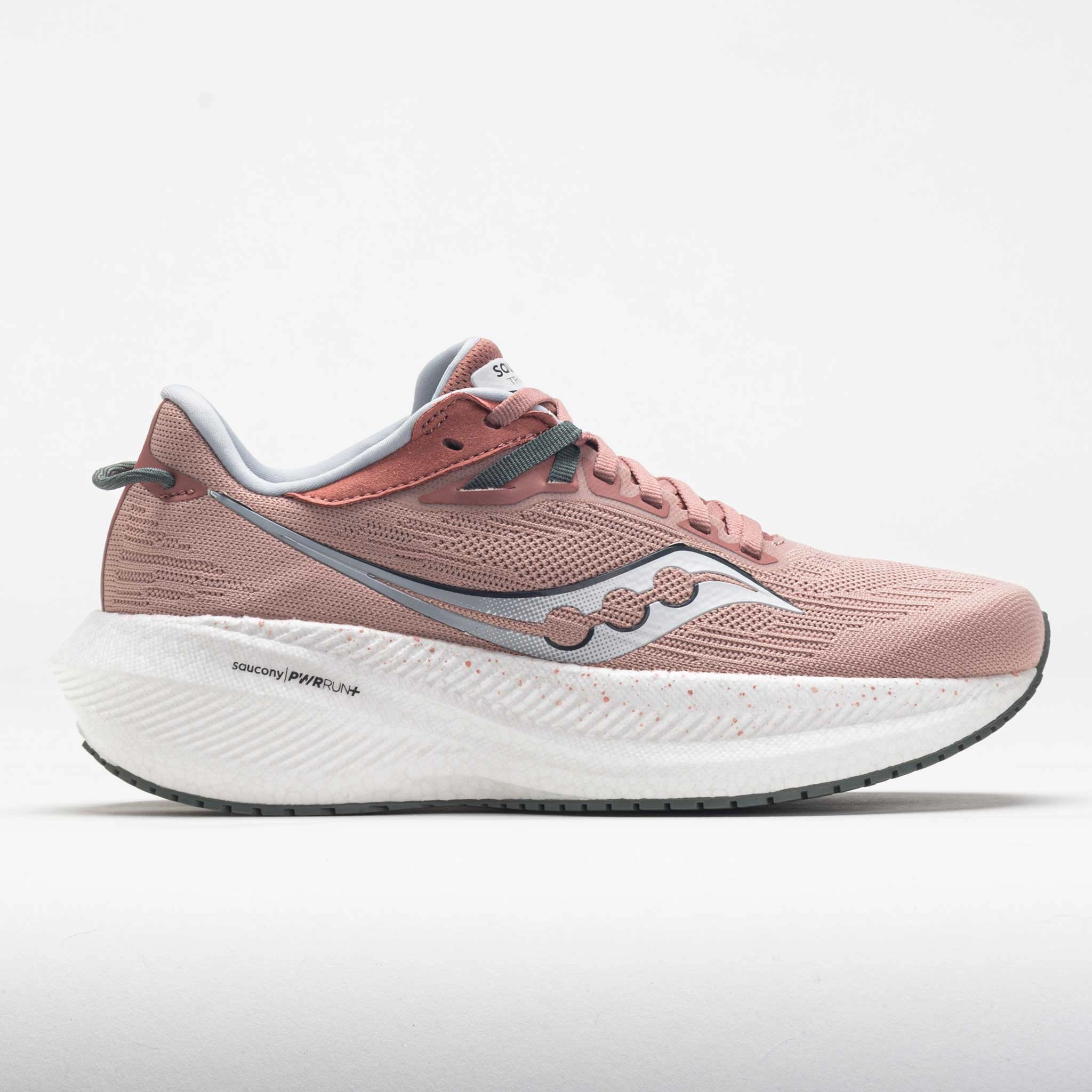 Saucony Triumph 21 Women's  Lotus/Bough running in dark colors fluorescent - design shoes