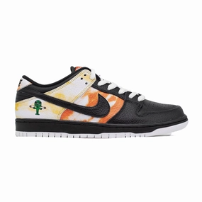 Light Flex Rubberized Edges Nike SB Dunk Low, Raygun Tie-Dye Black