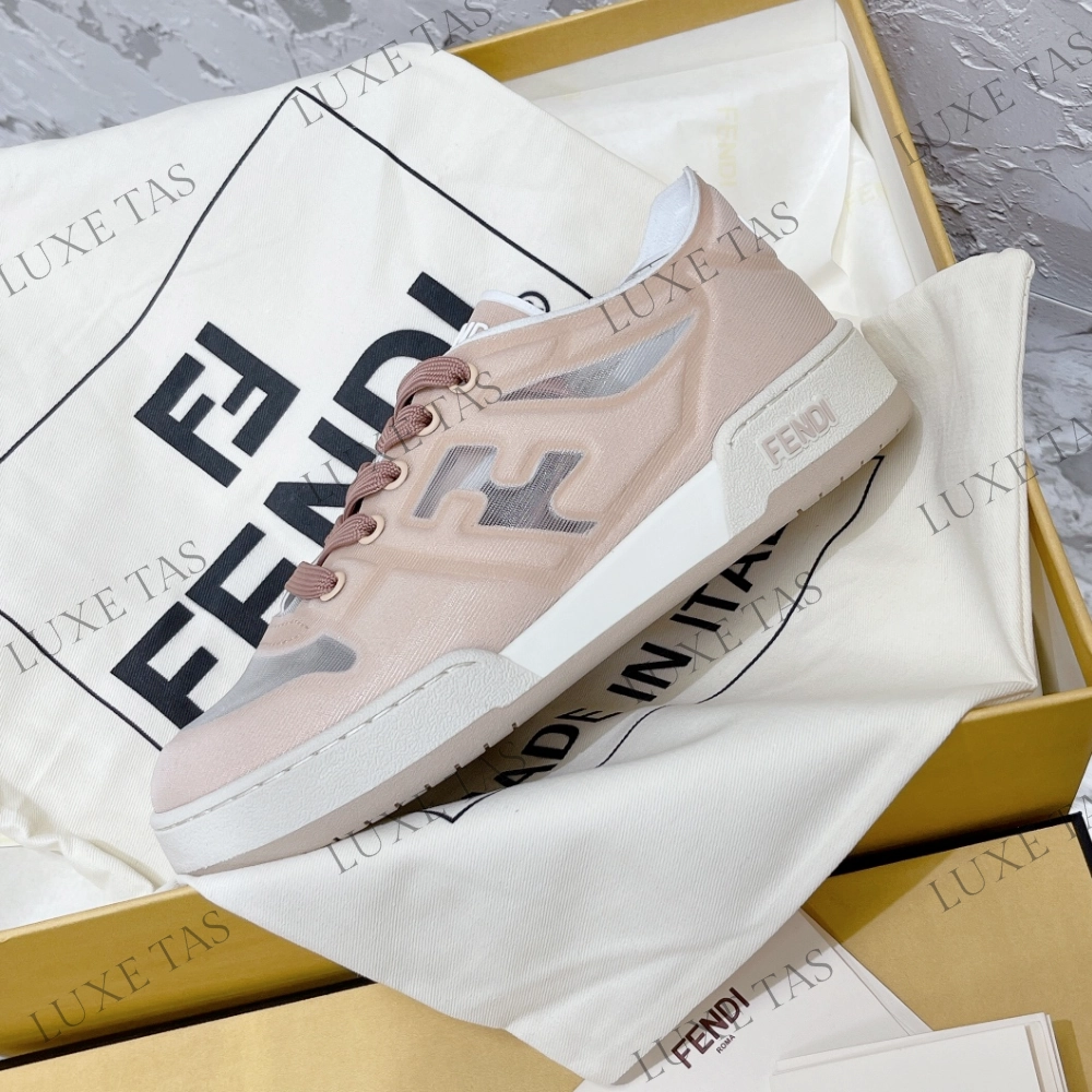 Pink Mesh Low Tops FF Match Designer Sneakers for Women Grip Enhanced Outsole