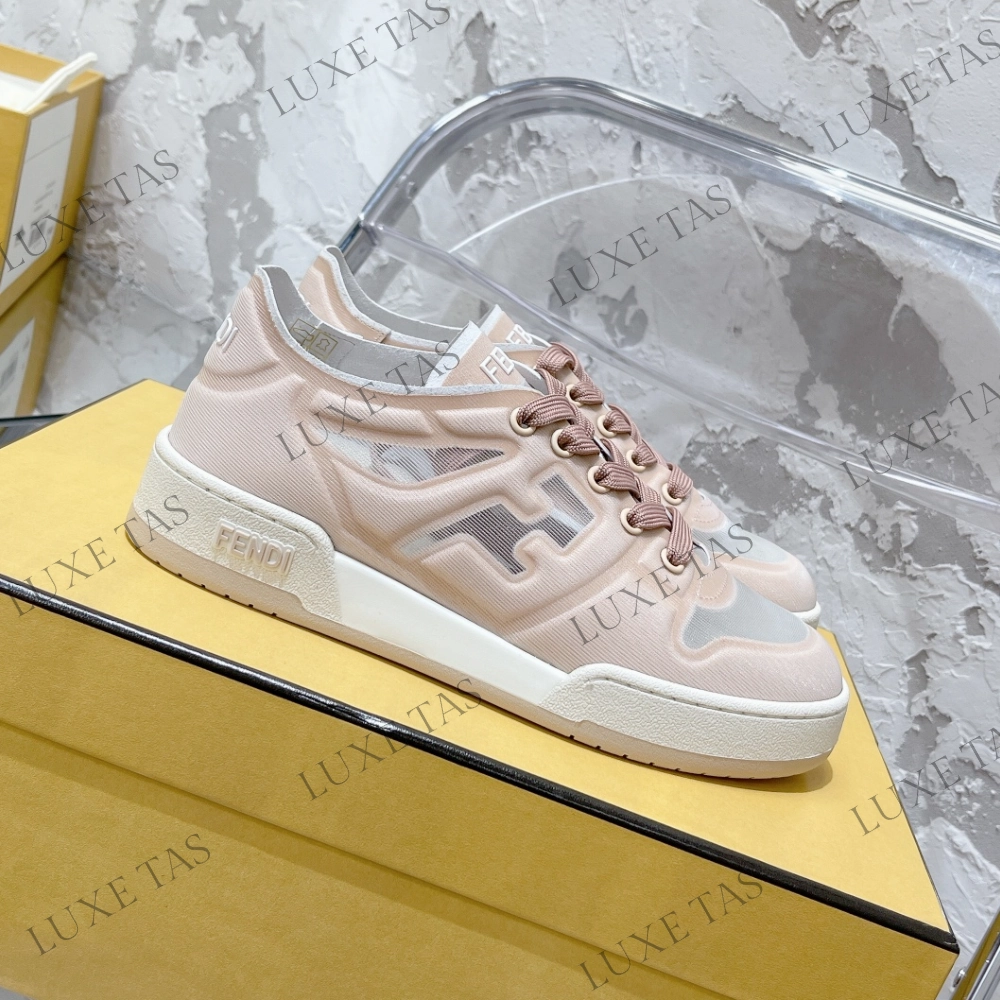 Pink Mesh Low Tops FF Match Designer Sneakers for Women Motion Ease Woven Reinforcement