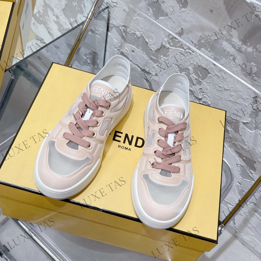 Cozy Fit Pink Mesh Low Tops FF Match Designer Sneakers for Women