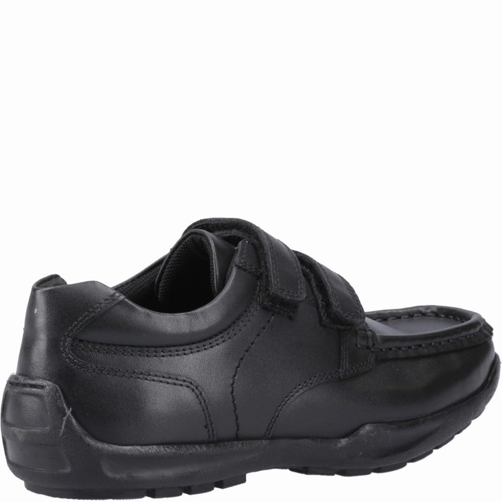Class Day Clean Fit Hush Puppies Maddox Touch Fastening XL Senior School Shoes