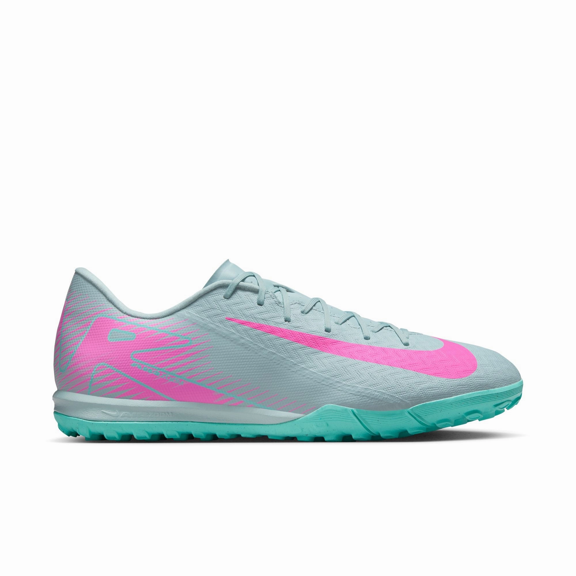 Nike Zoom Mercurial Vapor 16 Academy TF Turf Soccer Shoes- Ocean Cube/Pink Blast nylon plate Wear   Resistant