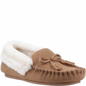 Durable Fit Lace Up Style Hush Puppies Agnes Fur Slipper