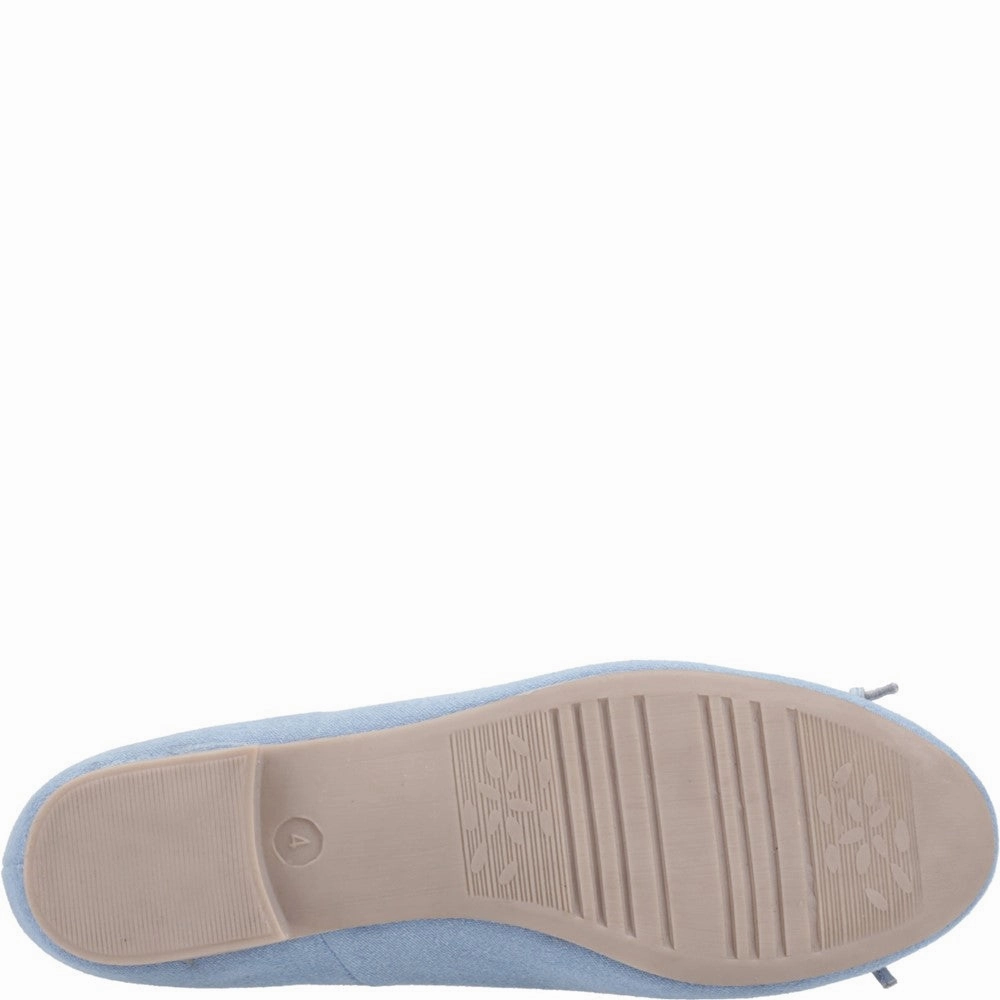 Hush Puppies Naomi Textile Ballet Padded Natural motion