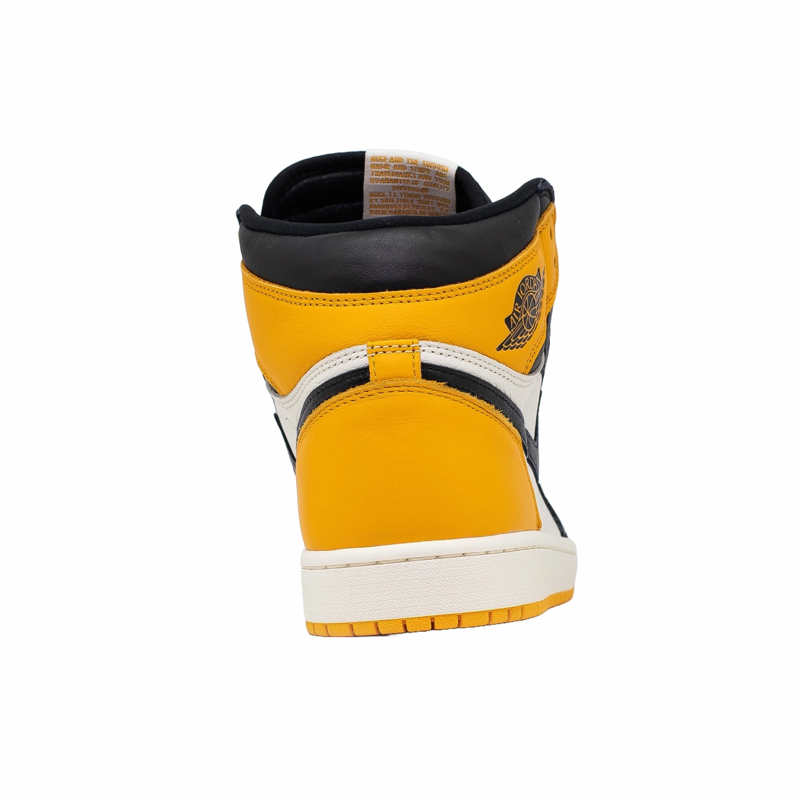 moisture - wicking advantage Elegant Finish Air Jordan 1 High (GS), Yellow Toe