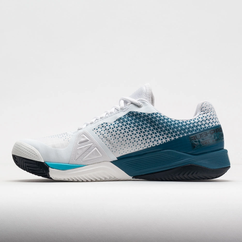 Enormous quality High - end Wilson Rush Pro 4.0 Clay Men's  White/Blue Coral/Blue Atoll