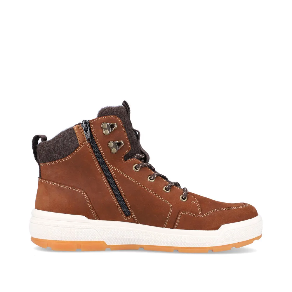 Protective Layer U0070-22 Brown Zip Sneaker