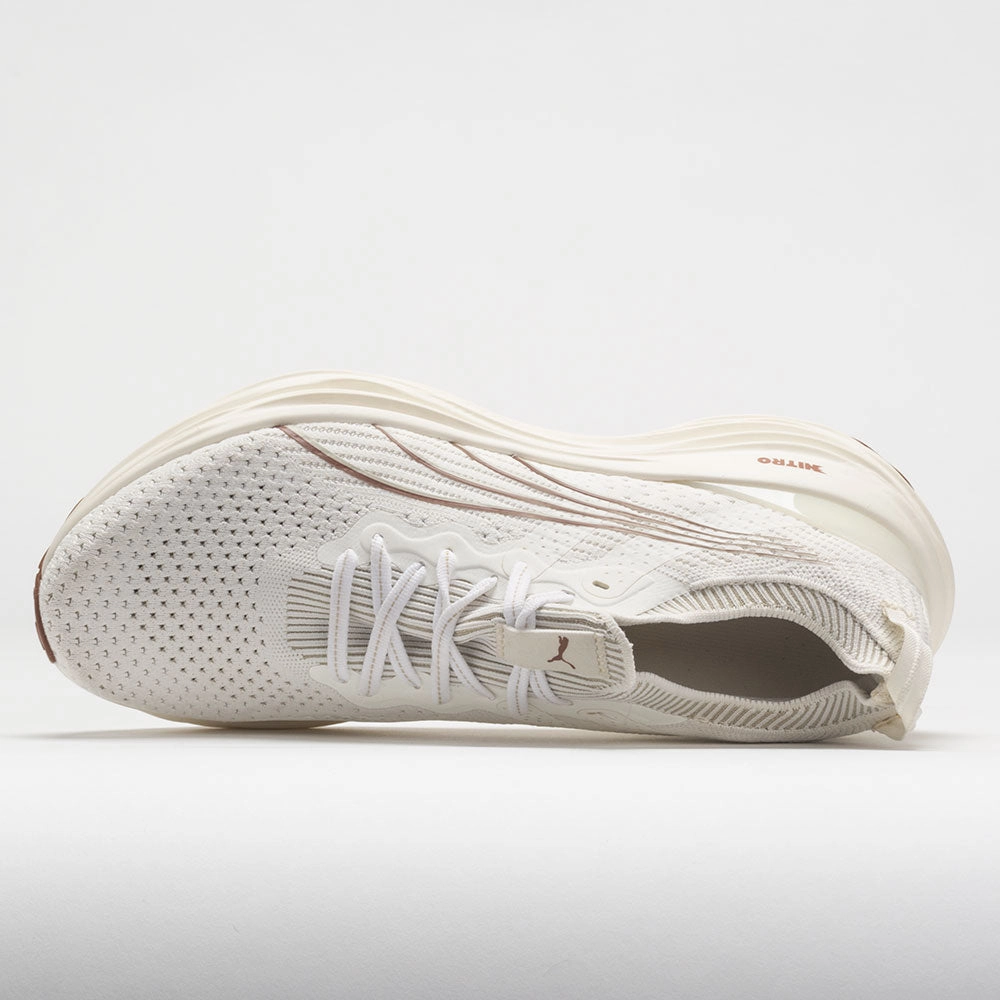 stripe - design shoes grip - enhancement - effectiveness shoes Puma ForeverRun Nitro Knit Men's  Warm White/Putty