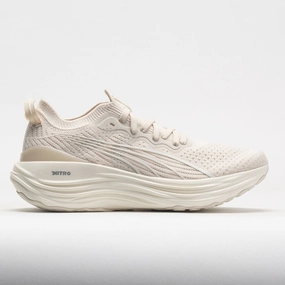 Puma ForeverRun Nitro Knit Women's  Alpine Snow/Warm White obstacle - course shoes Comfortable Fit Shoes