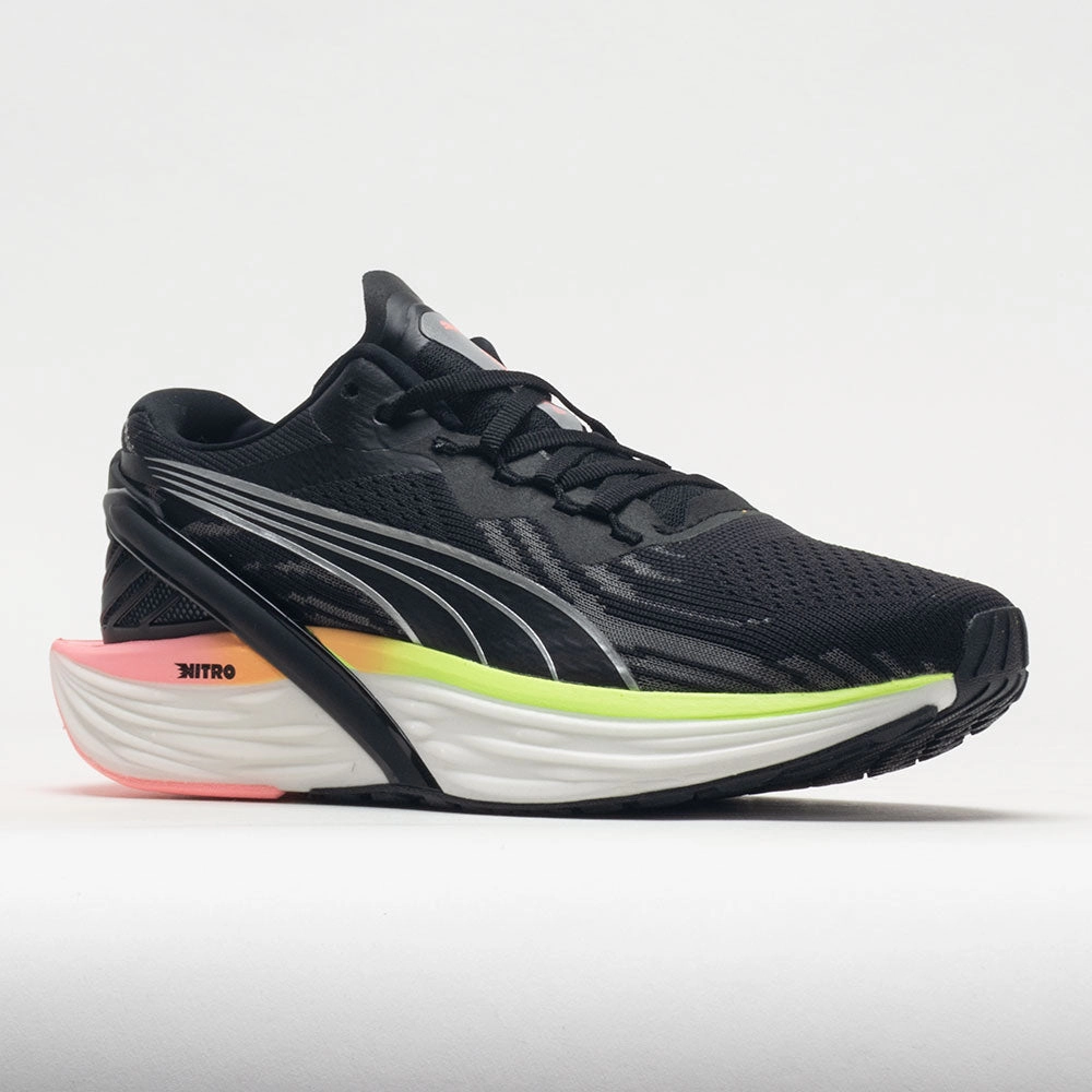 Puma Run XX Nitro Women's  Puma Black/Koral Ice/Speed Green ComfortableFit running for socializing