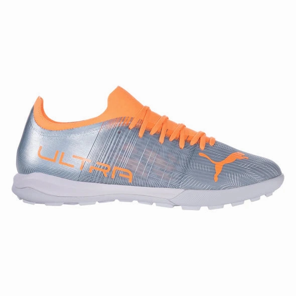 Drill Session Puma Ultra 3.4 TT Artificial Turf Soccer Shoes - Grey/Citrus